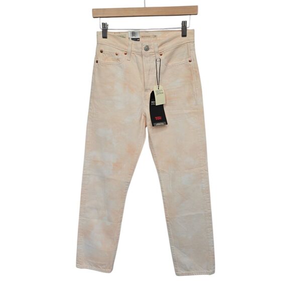 Levi's Denim - NWT Levi’s In The Peach Pink Tie Dye High Rise Wedgie Straight Jean Size 25X28